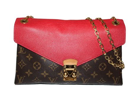 louis vuitton red and brown handbag|louis vuitton brown shoulder bag.